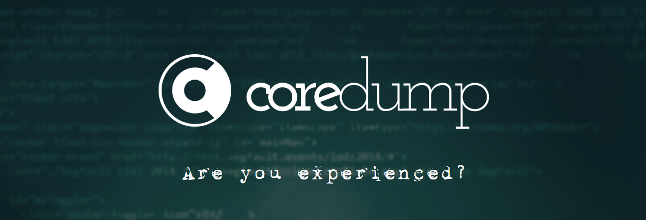CoreDump Kraków 2018